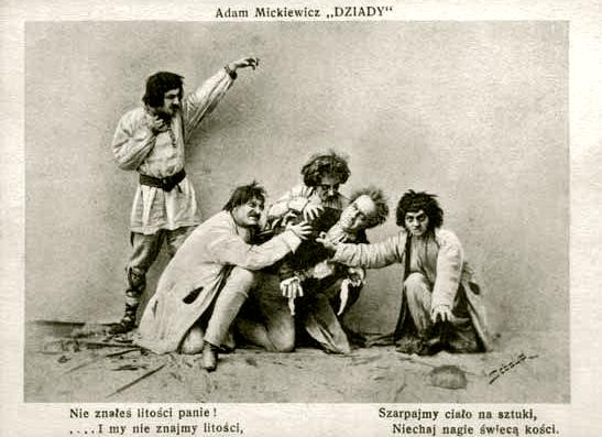 Zły Pan w Dziadach - karta pocztowa (1919)